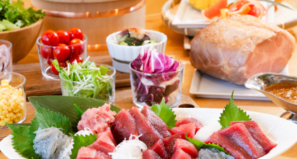 健康的でおいしい、ランチビュッフェ